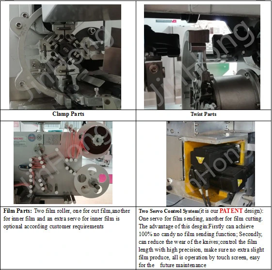 Double Twist Jelly Candy Packaging Machine with Belt Sorting System