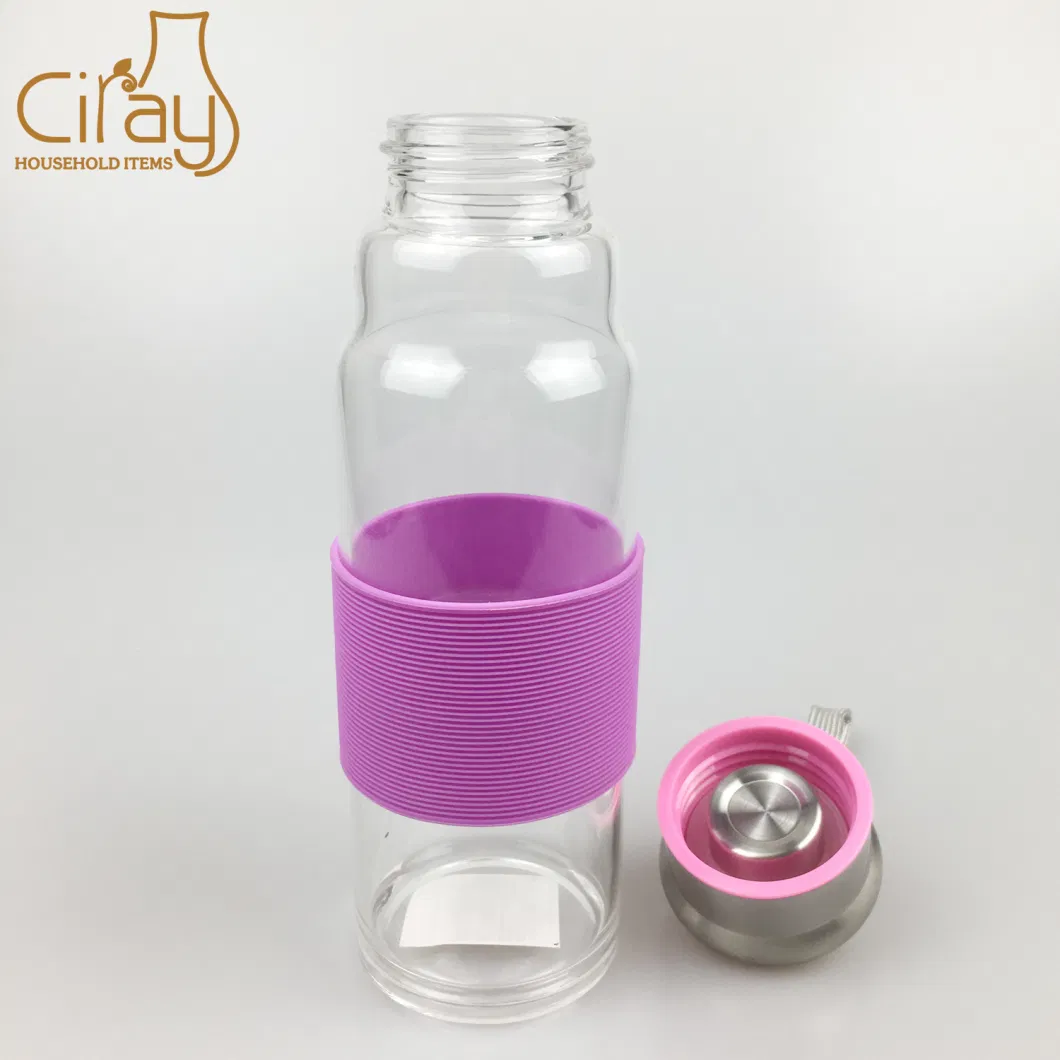 13oz High Borosilicate Glass Bottle for Beverage