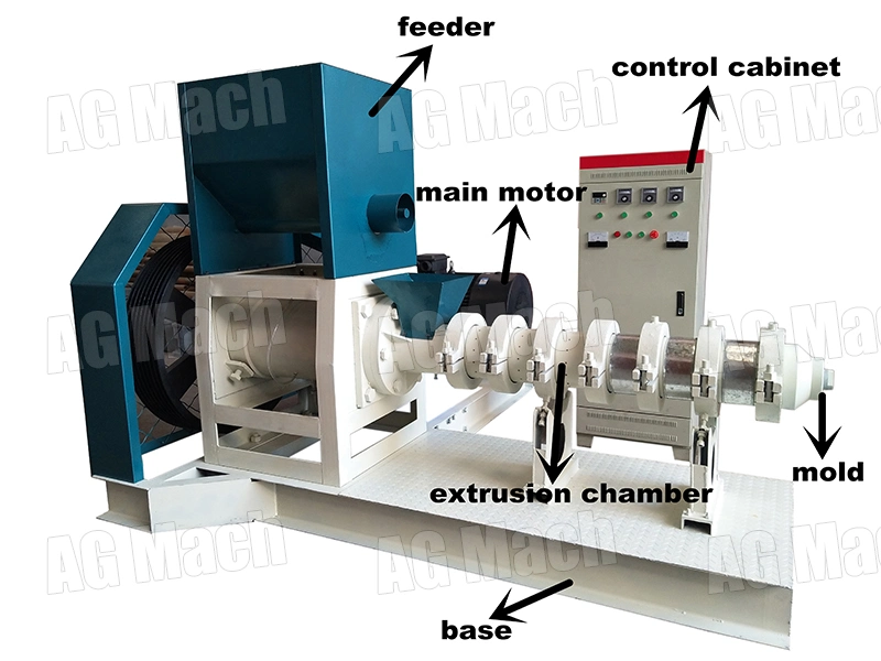 Hot Sale Full Fat Soya Bean Extruder Machine for Making Animal Feed