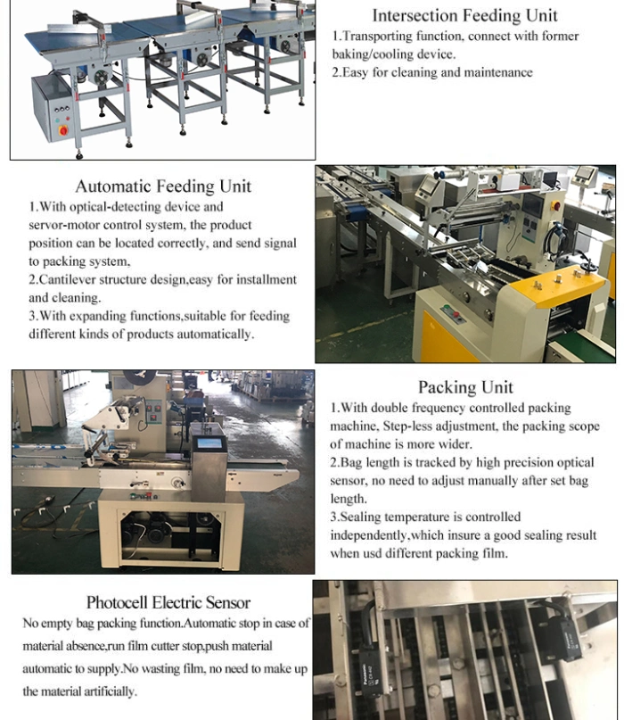 Kitech Wafer/Cookies/Biscuits/Cake/Candy Chocolate Bar Food Pillow Automatic Flow Servo Packing Wrapping Machine Price