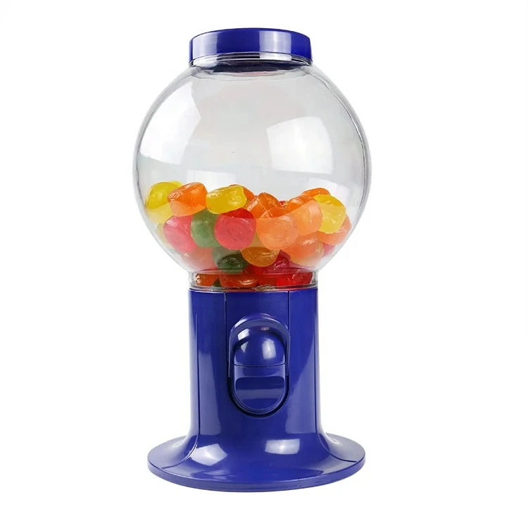 Football Shape Globe Clear Ball Gum Gumball Candy Pull Lever and Dispense Fift for Kids Holidays Activities Jelly Bean Dispenser Machine Mini Candy Dispenser