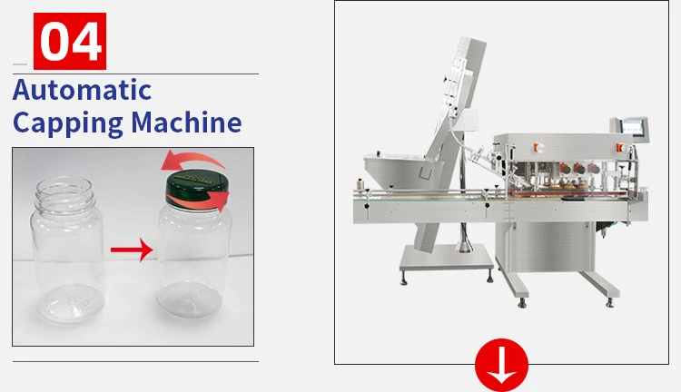 Automatic Pharmaceutical Pill Tablet Capsule Counting Bottling Machine Line