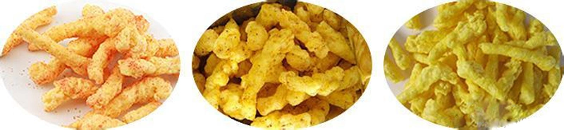 Automatic Fried Type Kurkure/Cheetos/Corn Cruls/Nik Naks Making Machine