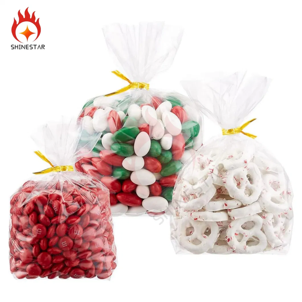 Plastic Packing Gift Shopping Bag for Candy, Party Favor, Cookies, Candies Packaging