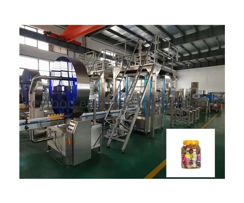 Jelly Candy Bottle Filling Machine Manufacturer Small Bottle Filling and Capping Labeling Complete Set Line