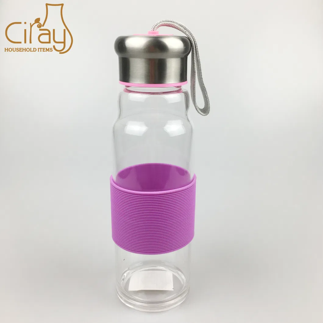 13oz High Borosilicate Glass Bottle for Beverage