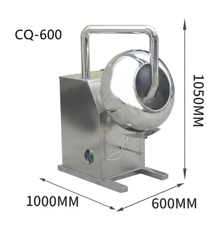 300mm 400mm 600mm Sugar Coating Pan Copper Coating Pan Machine Chewing Gum Coating Machine