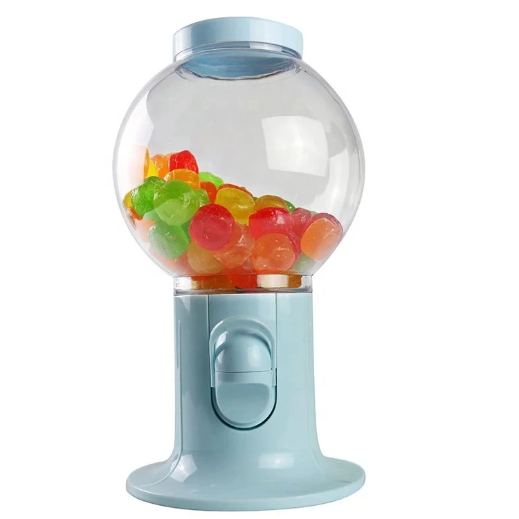 Football Shape Globe Clear Ball Gum Gumball Candy Pull Lever and Dispense Fift for Kids Holidays Activities Jelly Bean Dispenser Machine Mini Candy Dispenser