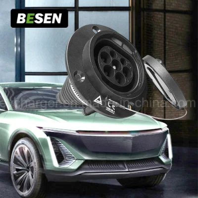 Type2 4 Point Fixing Electric Vehicle Inlet for Charging