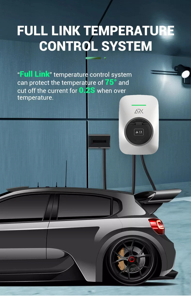 European Standard Level 2 IP54 Ik08 Enclosure 7kw EV Charging Point