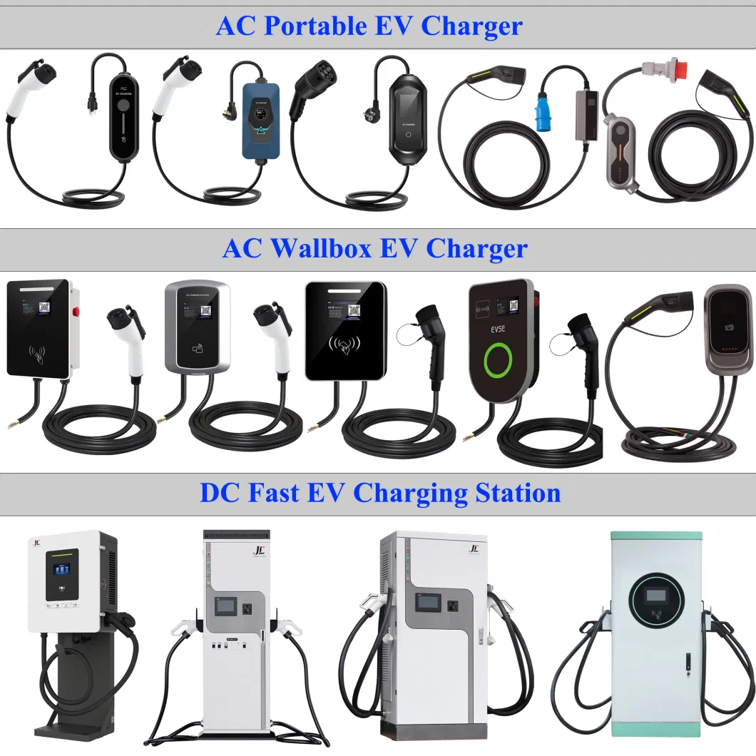 AC240V 3.84kw 16A Type 1 Portable Electric Car EV Charging Station with LCD Display Screen