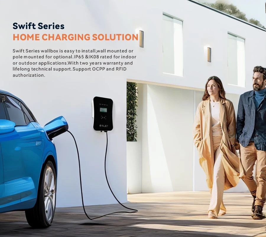 Evse Manufacturer AC EV Charger 3 Phase 7kw 11kw 22kw Type 2 Wallbox EV Charger Charging Station for Electric Car