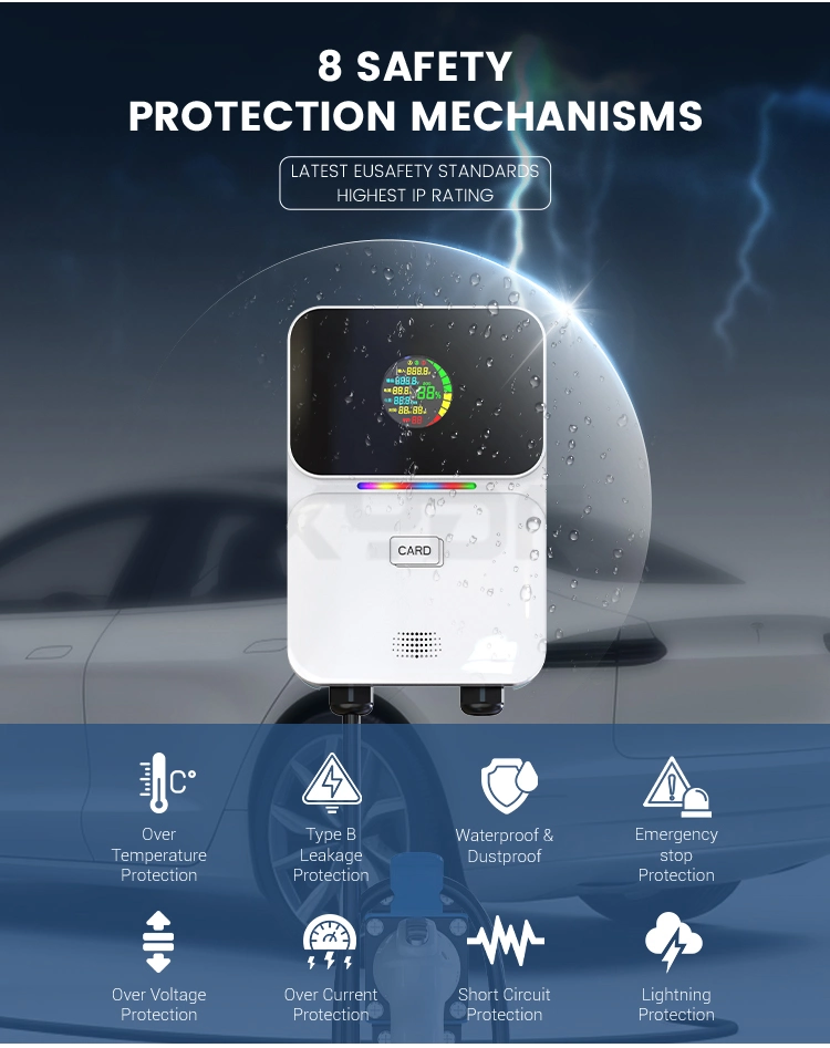 Xydf Gbt Chademo Type1/2 CE Certified 7kw Home Wallbox Evse Electric Car Chargepoint AC EV Charger