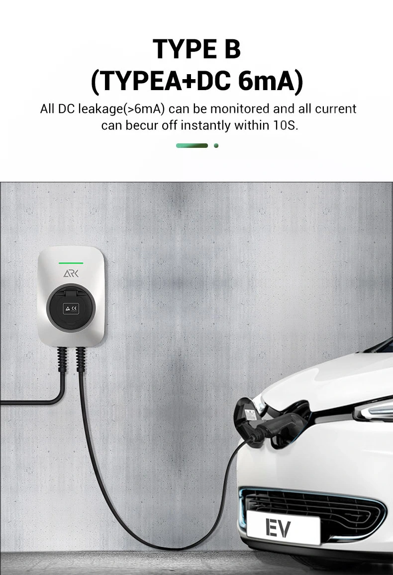 European Standard Level 2 IP54 Ik08 Enclosure 7kw EV Charging Point