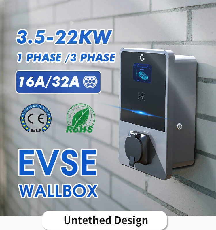 EV Charger Wallbox Ocpp1.6 Chargepoint Electric Vehicle EV Charger 32 a