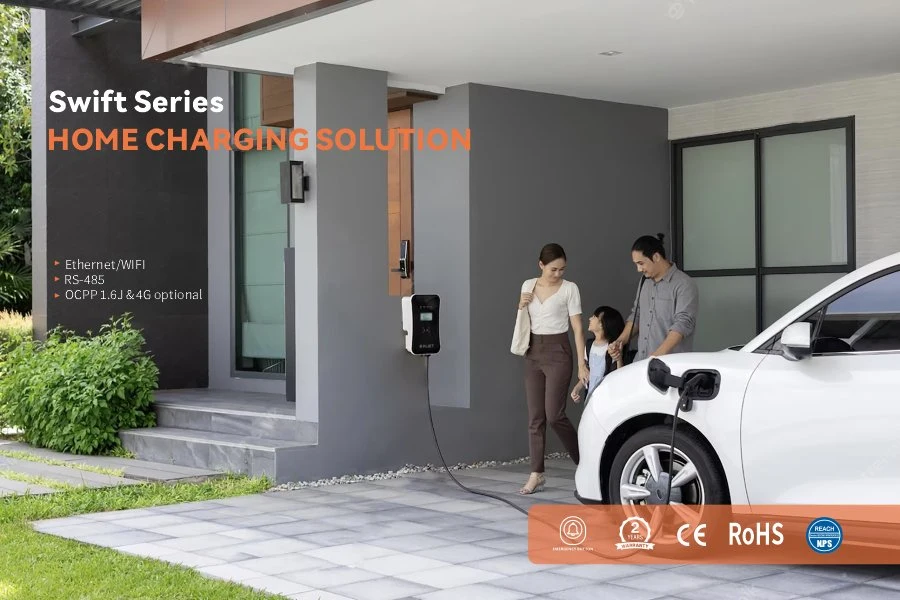 Evse Manufacturer AC EV Charger 3 Phase 7kw 11kw 22kw Type 2 Wallbox EV Charger Charging Station for Electric Car