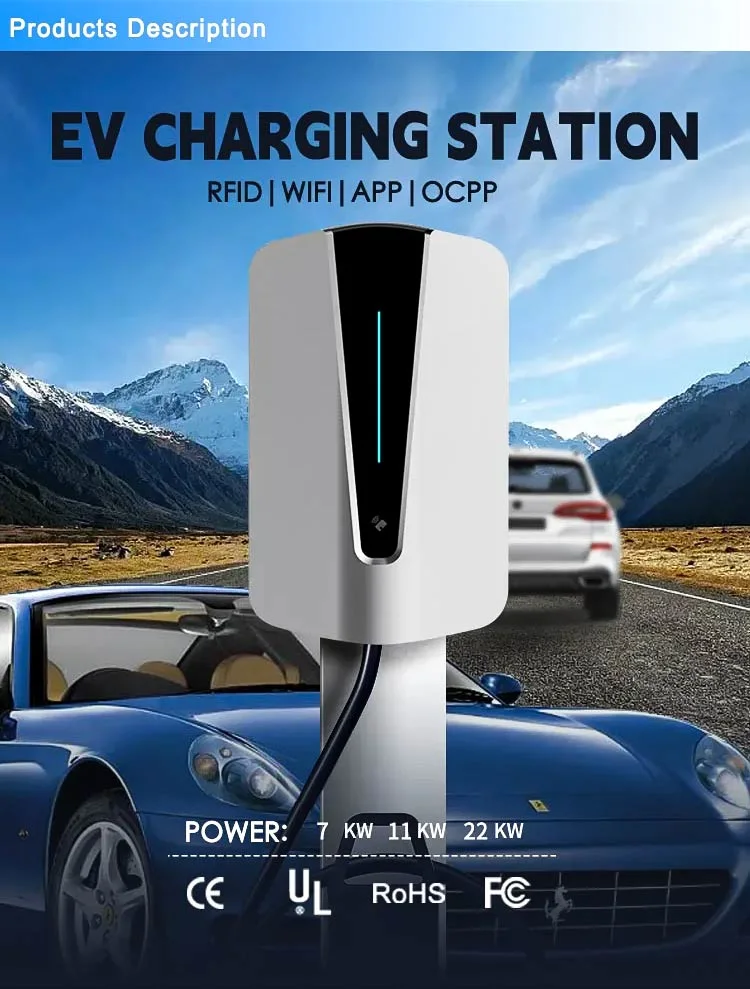 New Energy Automobile AC EV Fast Charging Electric Cars Charging Station