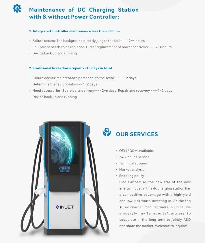 Level 3 CE ETL Certified 60kw 120kw 180kw 240kw DC EV Car Charger Evse Solar Fast Electric Vehicle Charging Station