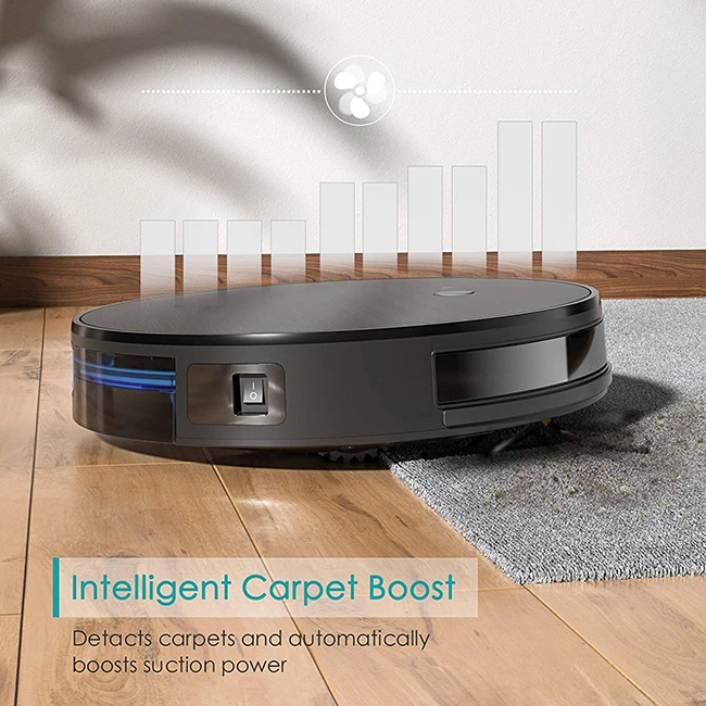 Robot Vacuum Cleaner, 1800PA Robot Vacuum and Mop Combo, Super Thin 2.7&prime;&prime; Self-Charging Robotic Vacuum Cleaner