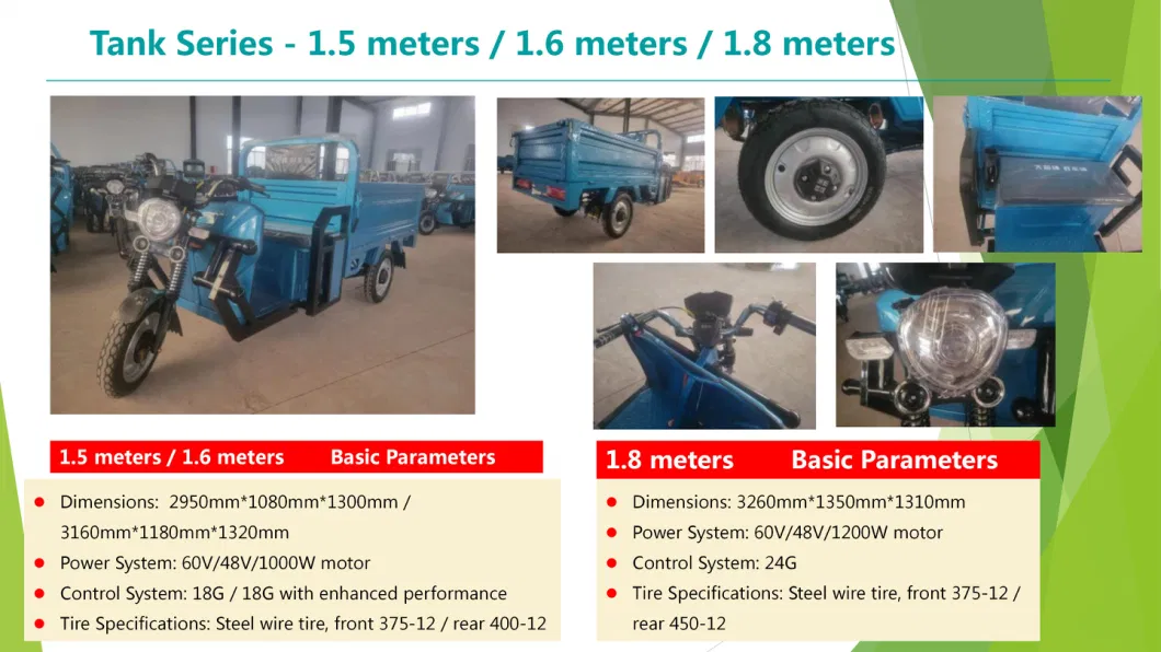 Eco-Friendly Fast-Charging Ultra-Long-Lasting Electric Trike Battery Tricycle Rickshaw