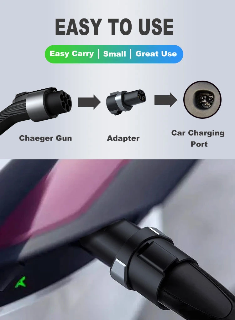 IEC 62196-2: 2016, Type 2 Plug; Saej1772 1 CCS1 to Gbt Adapter Electric Car Charger Station Connector