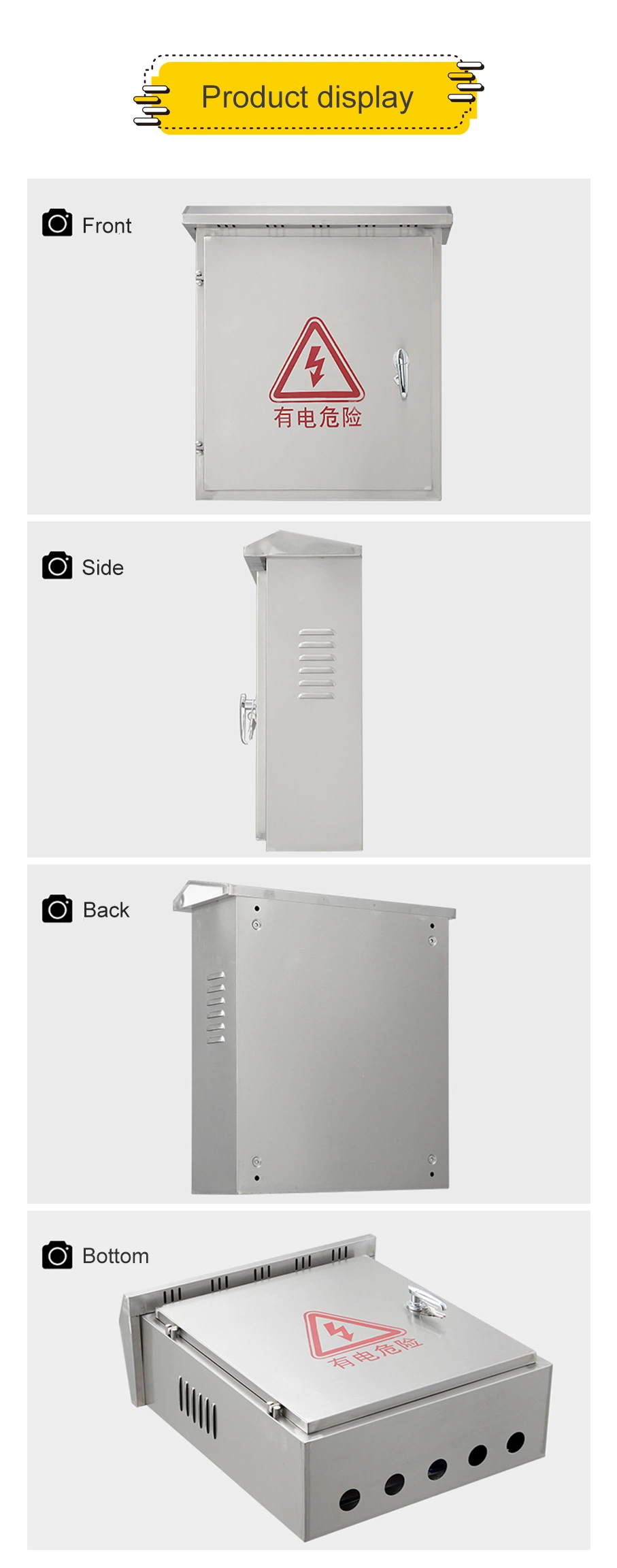 Custom/Customized Metal Stamping Battery Charging Box for New Energy Electric Vehicles