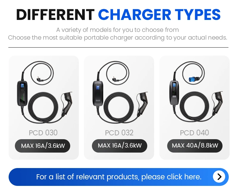 10A EV Portable Charger Box for Electric Vehicle Charging with Type 1 Plug Au Outlet Standard