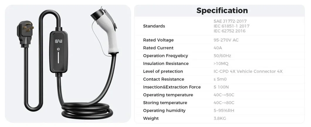 Home EV Charging Station AC Charging Electric Vehicle Charging Point 7kw 11kw