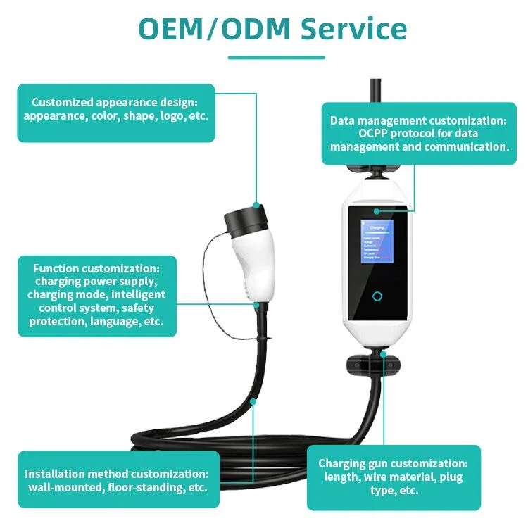 2024 New Electric Car Charger 11kw Type 2 EV Charger Wallbox