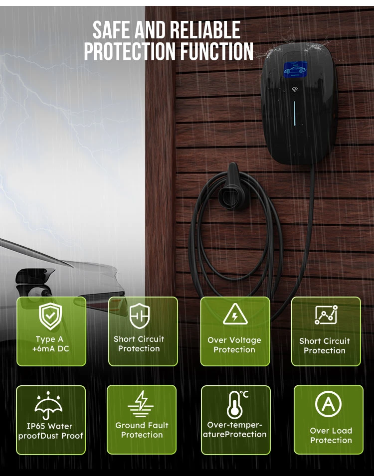 Solar Electric Vehicle Car Charging Station Type 2 11kw EV Charger