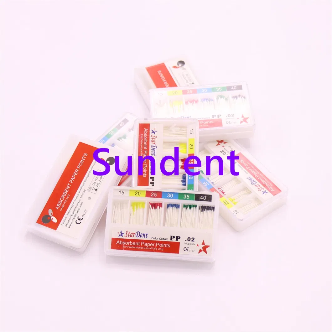 OEM Packing Absorbent Paper Point Disposable Dental Paper Point Dental Material