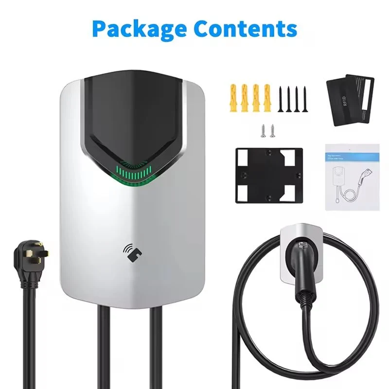 7kw Electric Car Charging Station Home Wallbox Evse AC EV Charger Type 2 Gbt Manufacturer AC Vehicle Home Charging Box