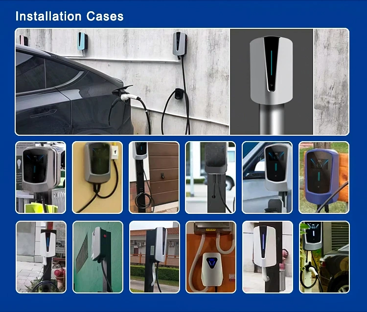 EV Charging Station 7kw 11kw 22kw AC DC Fast EV Car Charger Electric Vehicle Charger