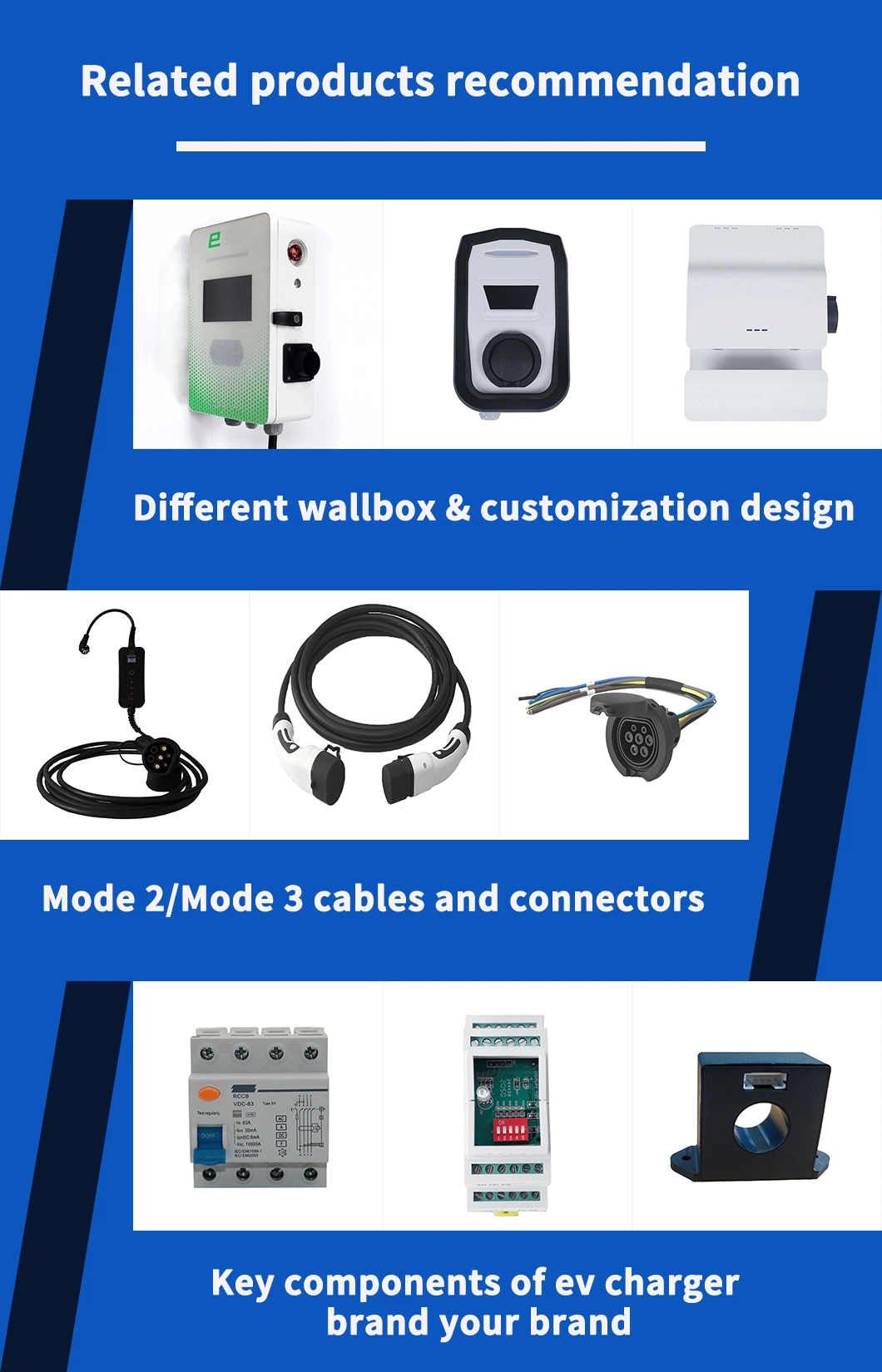 Electric Vehicle Charging Station 16A Type2 Home AC Portable EV Car Charger