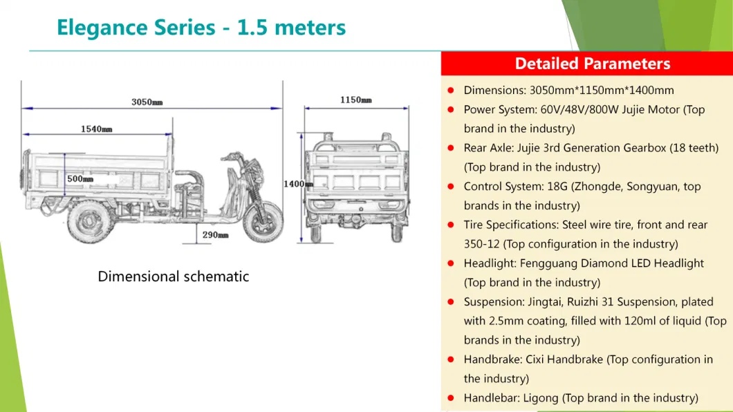 Eco-Friendly Fast-Charging Ultra-Long-Lasting Electric Trike Battery Tricycle Rickshaw