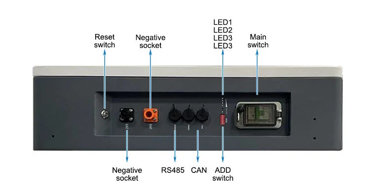 Stackable LiFePO4 Battery 8.29kwh (57.6V 48Ah) Lithium Iron Phosphate Rechargeable Pack Solar Energy Storage System