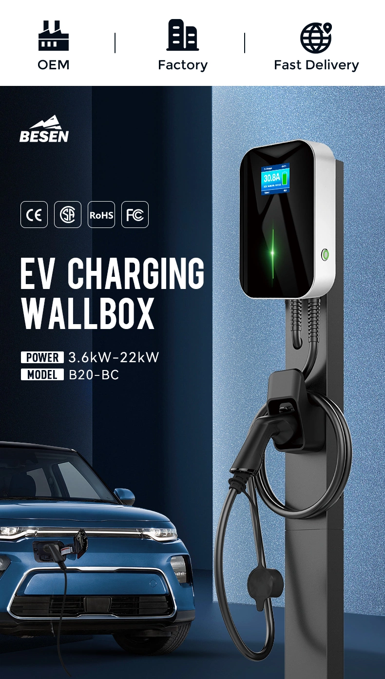 IEC 62196-2 32A 7kw Charging Point for Electric Vehicle 20 Feet