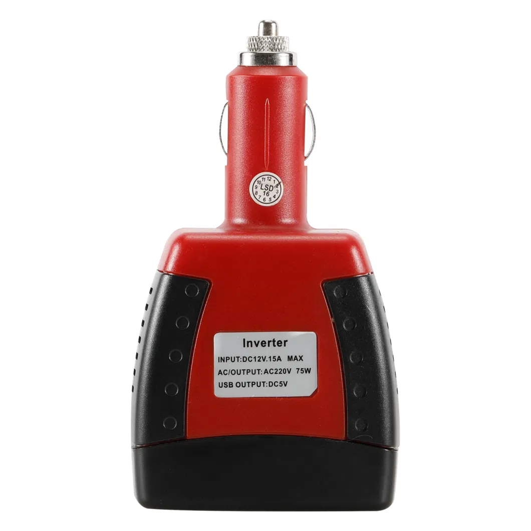 Portable Mini Car Power Inverter DC 12V AC 220V 75W Car Inverter