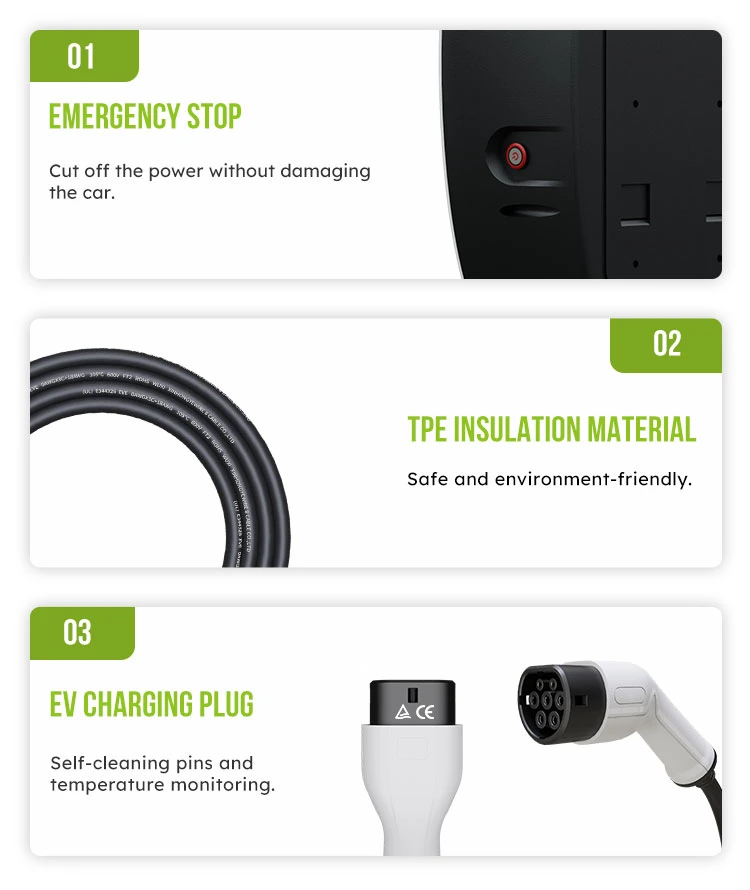 Solar Electric Vehicle Car Charging Station Type 2 11kw EV Charger