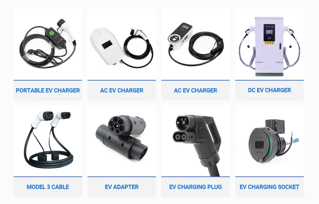 Evtaurus Electric Car 16A 32A Mode 2 Evse Charging Box Level 2 Portable EV Charger Gbt Type 1 Type 2 with Schuko Cee Plug