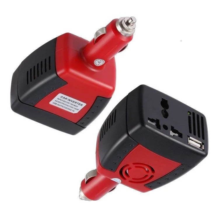 Red Modified Sine Wave 150W DC AC Inverter for Car