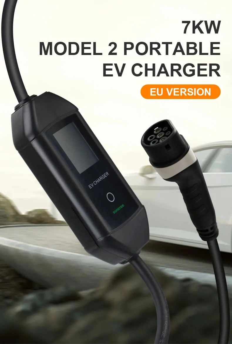 Hotselling New Energy Electric Car Portable EV Charging Type2 7kw/3.5kw EV Charger