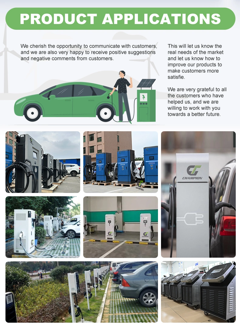 Commercial 60kw Fast Floor Type Electric Car Charging Station Gbt/Chademo DC Charging Pile Ocpp Electric Car Charger