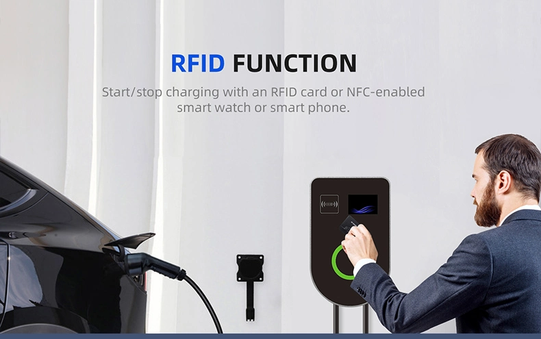 Type 2 Wall Mounted Smart Home Electric Vehicle Charging Station 7kw 11kw 22kw AC Electric EV Car Charger