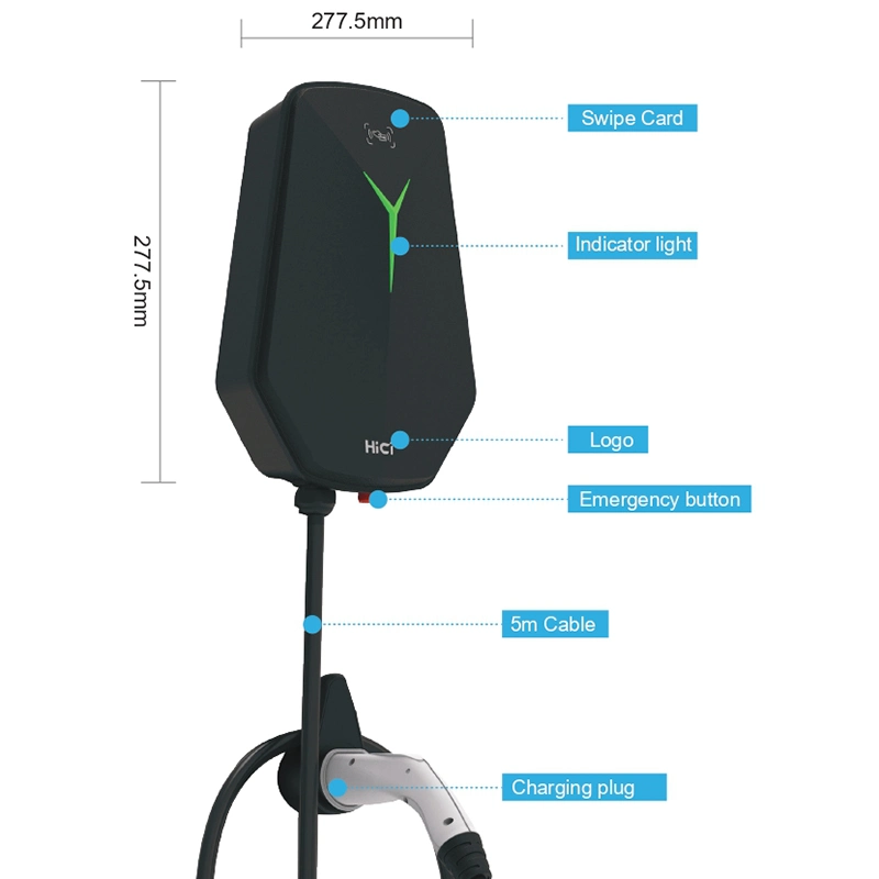 Efficient Wall-Mounted EV Charging Station