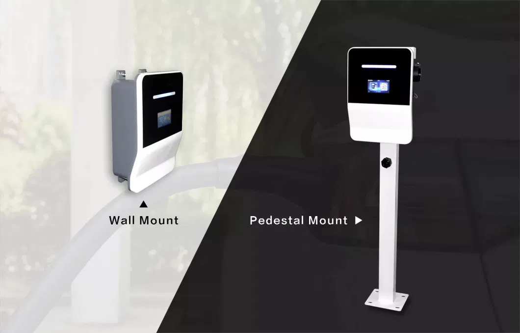 22kw*2 Dual Connector EV AC Charging Pile for Commercial Public Use Charging Station