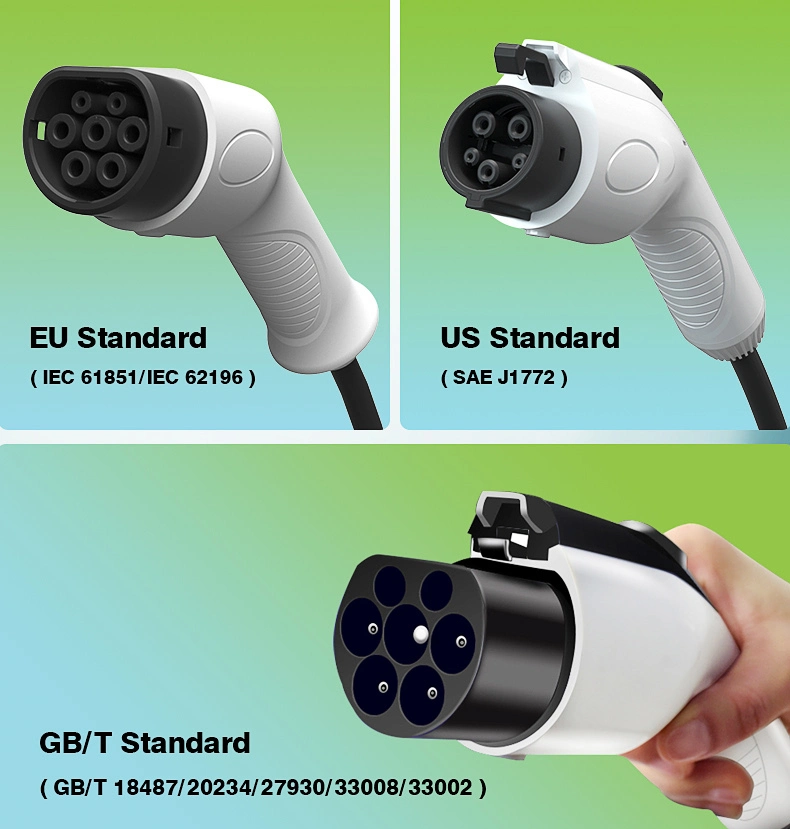 Wholesale Cheapest 16A 32A Wall Mounted EV Charger 3.5kw 7kw Gbt Type 2 Level 2 EV Car for Outdoor Charging