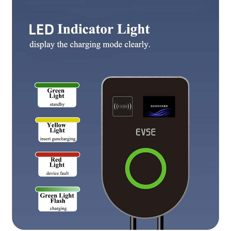 Type 2 Wall Mounted Smart Home Electric Vehicle Charging Station 7kw 11kw 22kw AC Electric EV Car Charger