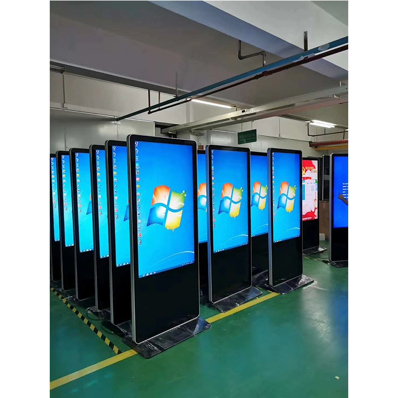 Phone Charging Kiosk Touch Digital Signage Totem 55inch Advertising Display