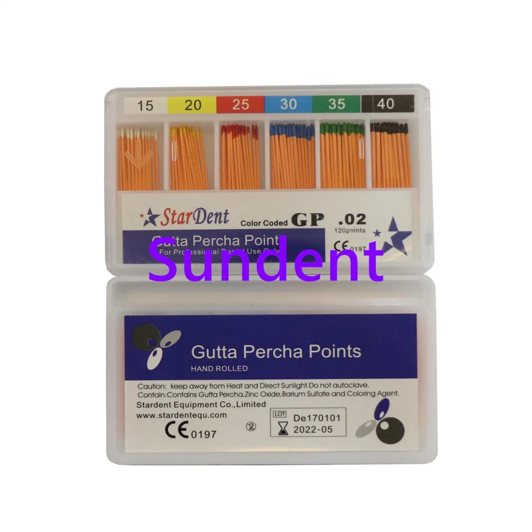 Factory Price Gutta Percha Point Dental Disposable 02taper Absorbent Paper Point